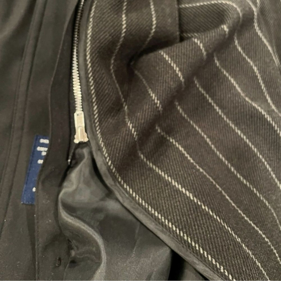 Stafford Mens 42 Regular All Weather Trench Co Zip Out Lining Water Resist Black - Picture 6 of 13